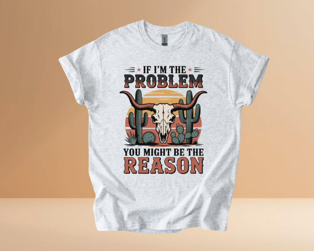 IF I'M THE PROBLEM YOURE THE REASON TSHIRTS