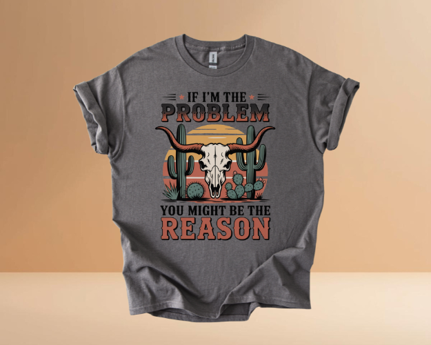 IF I'M THE PROBLEM YOURE THE REASON TSHIRTS