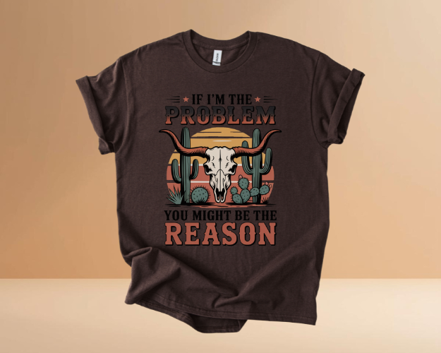 IF I'M THE PROBLEM YOURE THE REASON TSHIRTS
