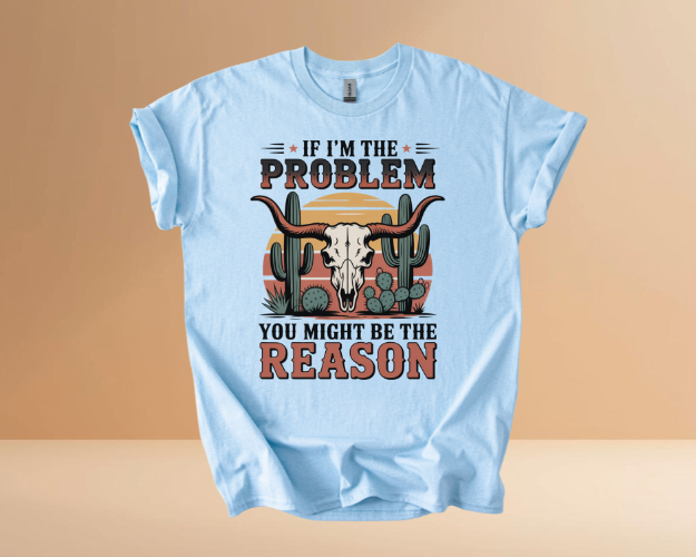 IF I'M THE PROBLEM YOURE THE REASON TSHIRTS
