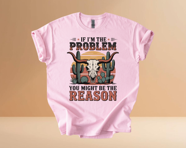 IF I'M THE PROBLEM YOURE THE REASON TSHIRTS
