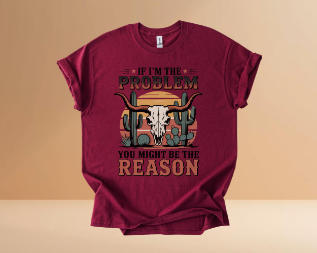 IF I'M THE PROBLEM YOURE THE REASON TSHIRTS