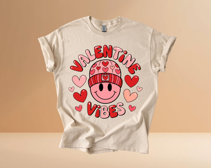 VALENTINES DAY VIBES DESIGN TSHIRTS