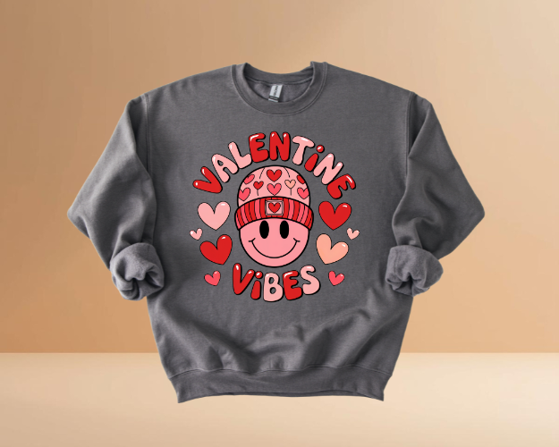 VALENTINES DAY VIBES DESIGN SWEATSHIRTS