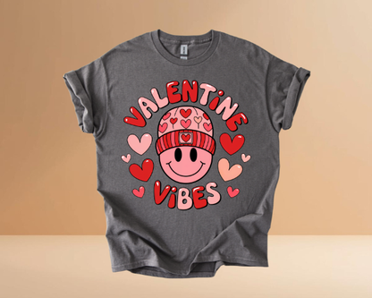 VALENTINES DAY VIBES DESIGN TSHIRTS