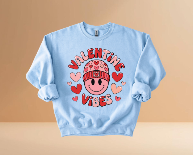 VALENTINES DAY VIBES DESIGN SWEATSHIRTS