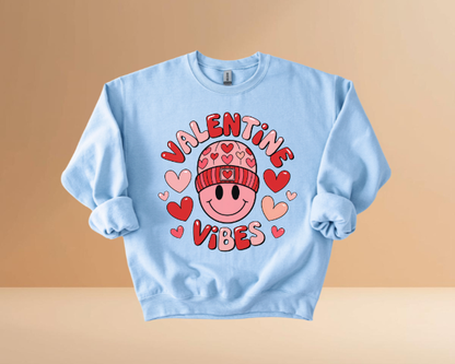 VALENTINES DAY VIBES DESIGN SWEATSHIRTS