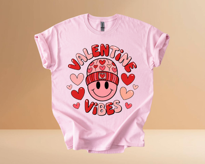VALENTINES DAY VIBES DESIGN TSHIRTS