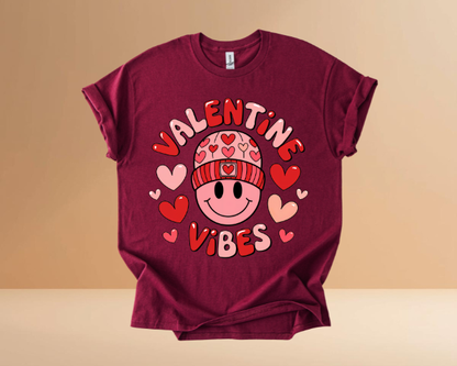VALENTINES DAY VIBES DESIGN TSHIRTS