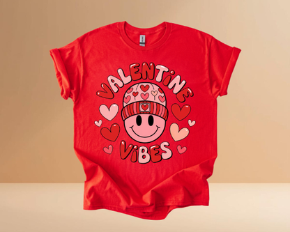 VALENTINES DAY VIBES DESIGN TSHIRTS