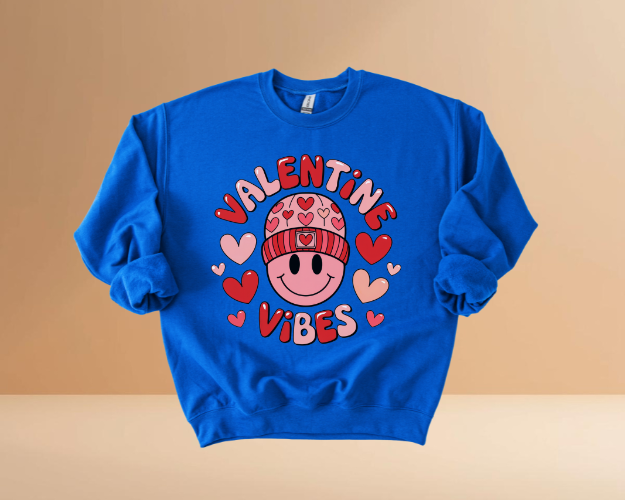 VALENTINES DAY VIBES DESIGN SWEATSHIRTS